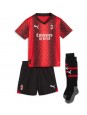 AC Milan Christian Pulisic #11 Replika Hemmakläder Barn 2023-24 Kortärmad (+ byxor)